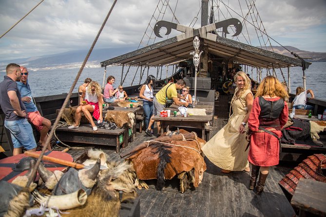 2h Viking Cruise Whales & Dolphins Watching - Where you meet: Los Cristianos Harbour, Best Boat Tenerife Viking Ragnarok