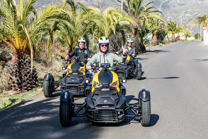 3 Wheel Motorcycle like Quad/Buggy Tour Gran Canaria (Maspalomas) - Aloe Vera Photo Moments and Village Breaks That Break Up the Riding