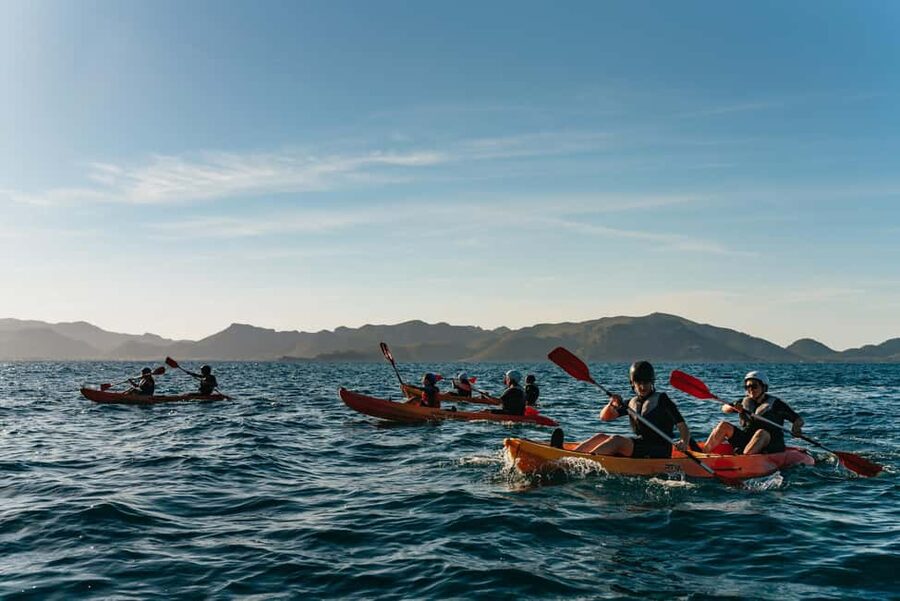 Alcudia: Guided Sea Kayaking Tour with Snorkeling - Sea caves and cliff views from your kayak seat