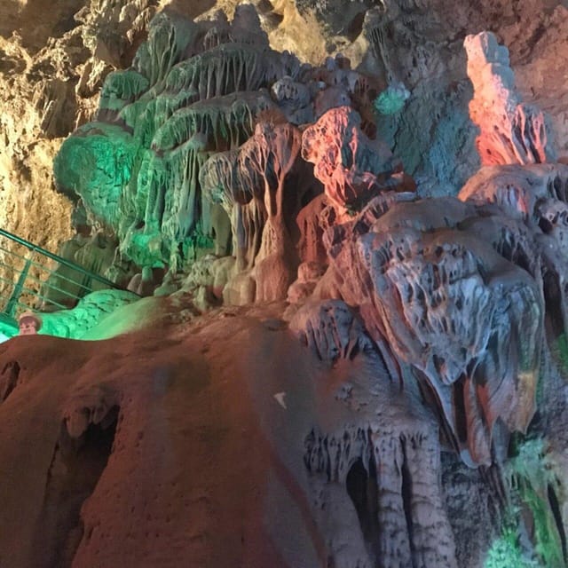 Alicante: Canelobre Caves & Busot Tour including transfer - Inside the Canelobre Caves: Formations, Water, and War History