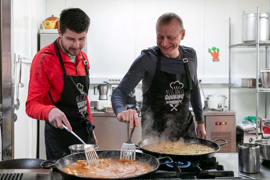 Alicante: Paella and Sangría Workshop with Market Visit - Tapas and sangria prep: what you do before the paella pan goes on