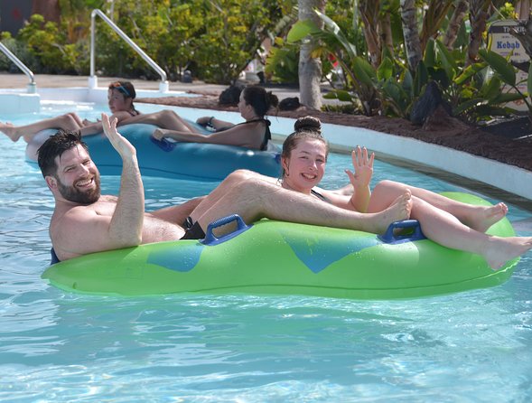 Aqualava Waterpark Lanzarote Entrance Ticket - Corsario Bay and Magma River: family-friendly play and lazy-river resets