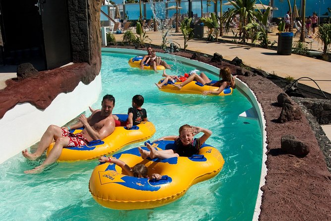 Aqualava Waterpark Lanzarote Entrance Ticket - Entering the park zones: wave pool action and geothermal comfort