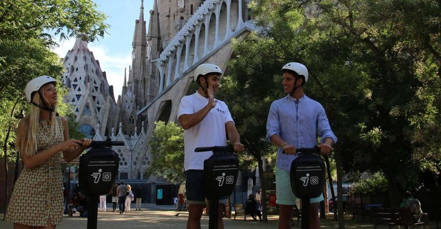 Barcelona: 2.5-Hour Gaudí Segway Tour - La Monumental: a bullfighting arena you ride past with context