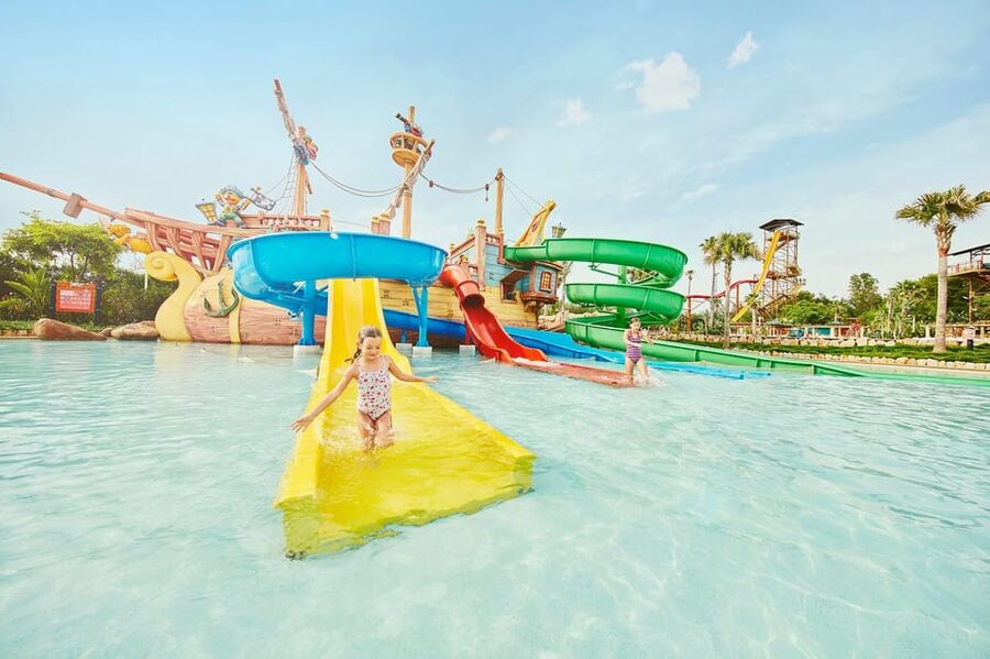 Barcelona: Caribe Aquatic Park Full-Day Ticket with Transfer - Meet Point Reality Check: Julia Travel Office and Platform 19