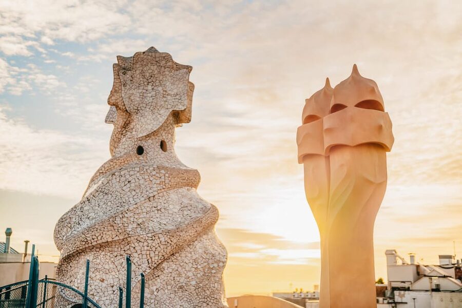 Barcelona: Casa Milà Early-Morning Access Guided Tour - Rooftop terrace views: Barcelona early, with time to actually look
