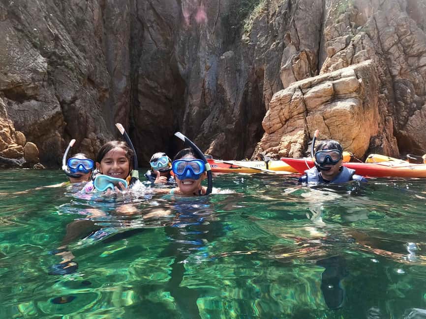 Barcelona: Costa Brava Kayak and Snorkel Tour with Lunch - Snorkeling in Crystal Water, plus Photos You Can Actually Use