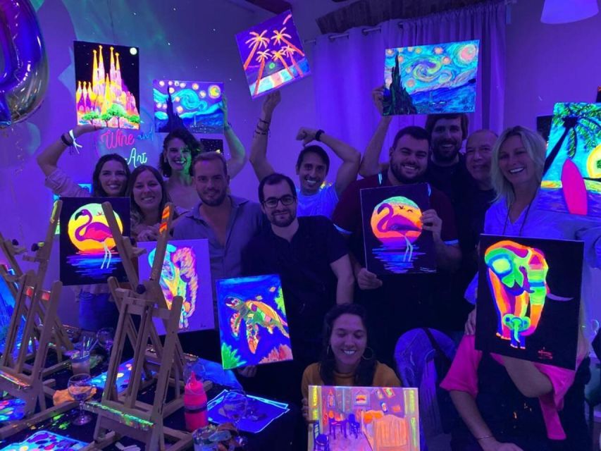 Barcelona: Fluorescent Paint and Wine Workshop - Who This Workshop Suits Best, and Who Might Skip It