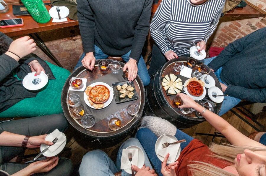 Barcelona Gourmet Food & Wine Tour with Local Expert - Stop One: A Modern Taberna With Four Tapas and Local Wines