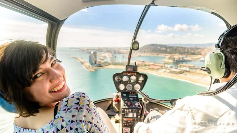 Barcelona: Helicopter Flight over Barcelona's Coastline - Old Town and the Footprint of Medieval Walls