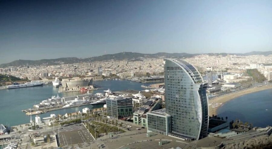 Barcelona: Helicopter Tour - Olympic Port and the Sea Edge: Where Barcelona Looks Like It Plans Ahead