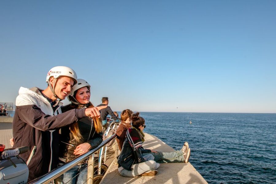 Barcelona Insiders Segway Tour 1.5h - Back toward the sea: Maremagnum, Barceloneta, and Port Olimpic