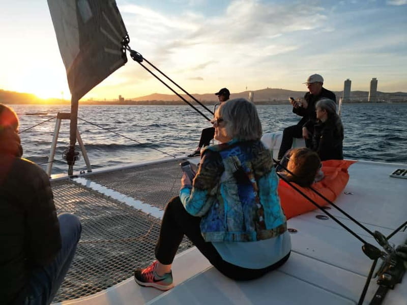 Barcelona: Luxury Catamaran Sunset Cruise - Sailing Past Barcelona: Skyline Views and Icon Moments