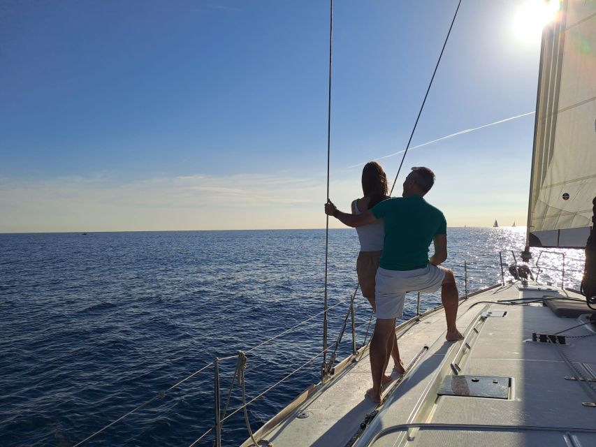 Barcelona: Luxury Private Yacht Daytime Cruise - Open water moments: drinks, blankets, and a possible swim