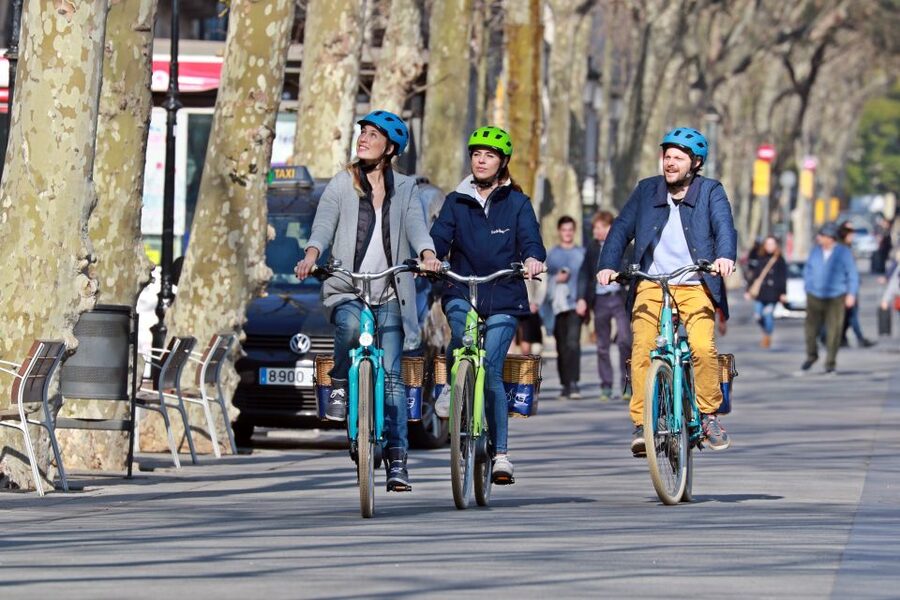 Barcelona: Montjuic Hill E-Bike Tour - From Pedró Square into El Raval and the Gothic district
