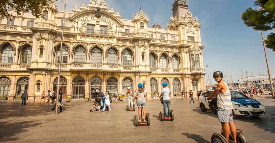 Barcelona: Old Port and Gothic Quarter Guided Segway Tour - Barri Gòtic: Roman Wall and Cathedral Area, Without the Road-Map Stress