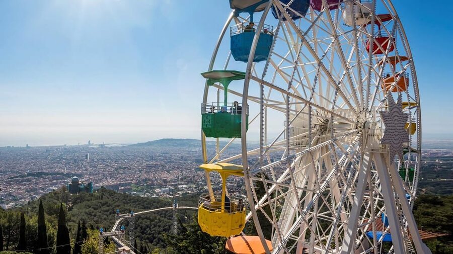 Barcelona: Tibidabo Amusement Park Admission Ticket - Tibidabo Mountain, where Barcelona gets a second view