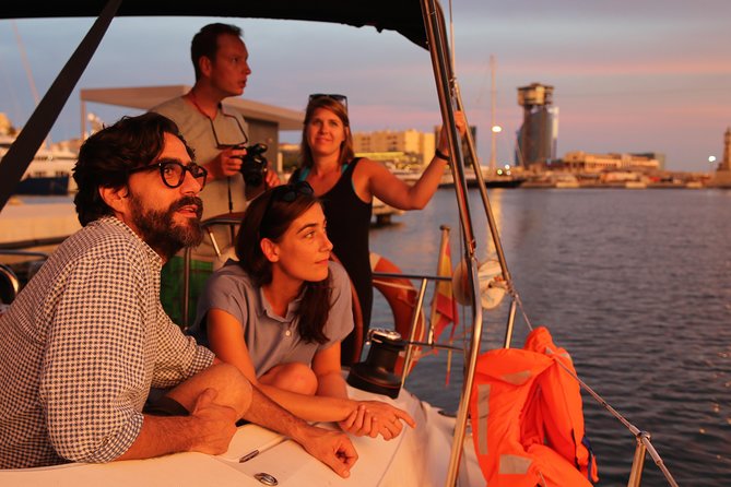 Barcelona Unique Sunset Sailing Experience with Tapas & Open Bar - Live Music on Deck: Guitar or Sax, Plus the Right Kind of Atmosphere