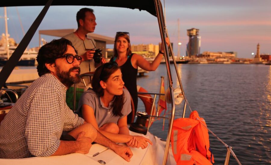 Barcelona: Unique Sunset Sailing Tour with Tapas & Open Bar - Port Olimpic Check-In and the 12-Meter Yacht Vibe