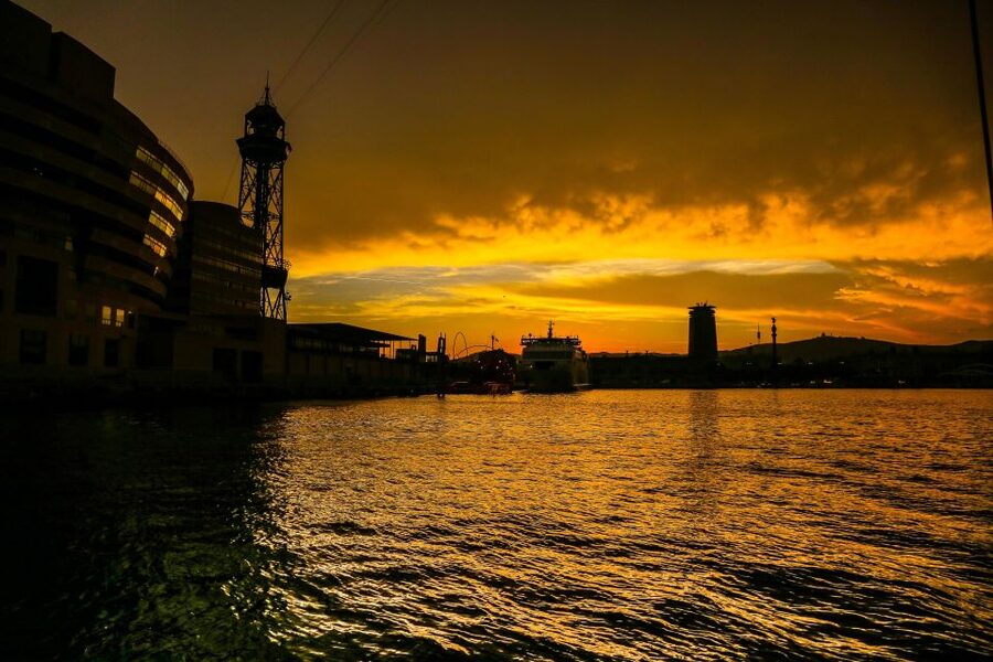 Barcelona: Unique Sunset Sailing Tour with Tapas & Open Bar - Steering the Boat, Then Letting Go
