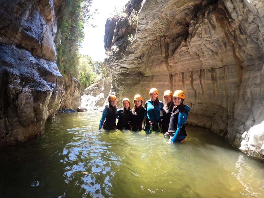 Benahavís: Canyoning Guided Tour at Guadalmina River - Getting kitted up: wetsuit, harness, helmet, and footwear choices