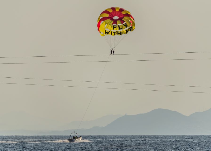 Benidorm: Parasailing Boat Trip with Costa Blanca Views - Entering Benidorm’s sky lane from Playa de Poniente