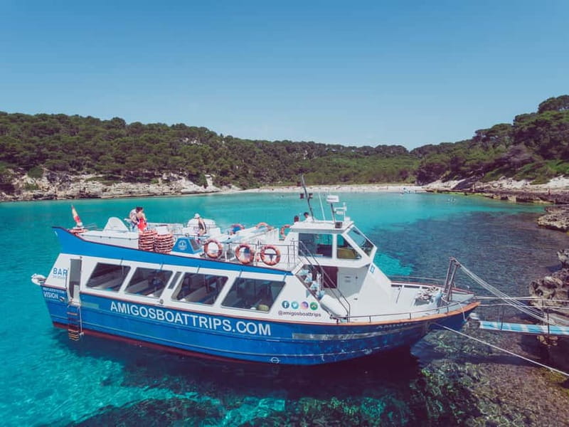 Cala'n Bosc: 3.5-Hour South Coast Sightseeing Boat Trip - The boat experience: waterslides and the Reflex System