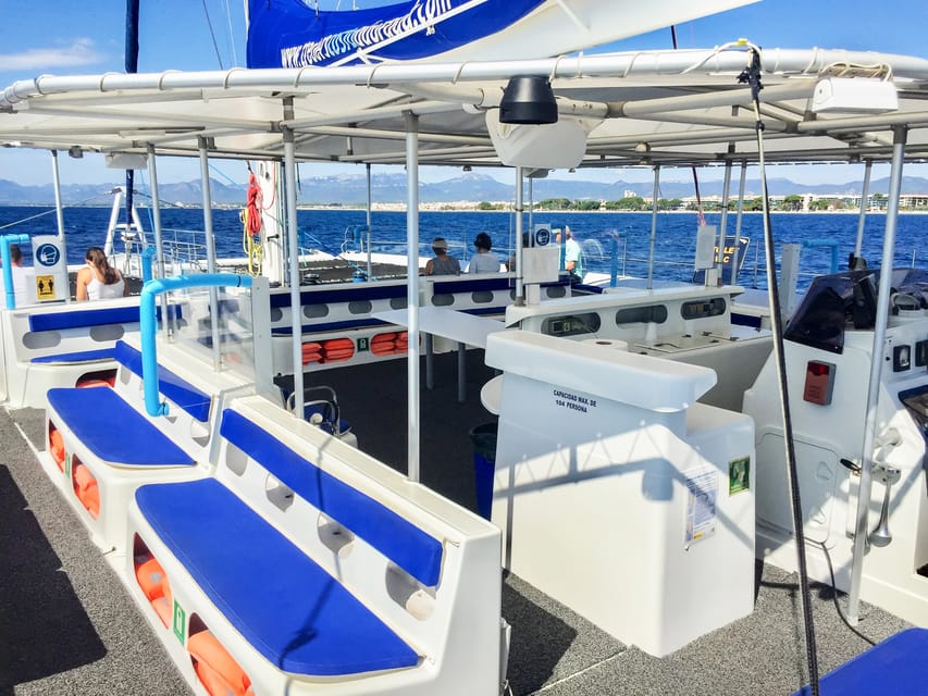 Cambrils: Costa Daurada Sail Catamaran Cruise - The 3-hour cruise: sailing out, anchoring, and going for a swim