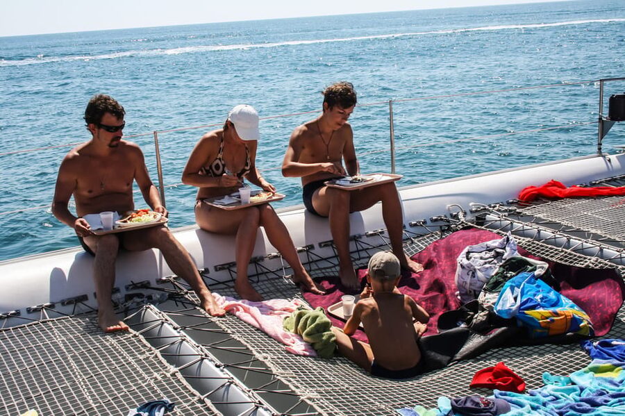 Cambrils: Costa Daurada Sail Catamaran Cruise - The 5-hour cruise and the barbecue option
