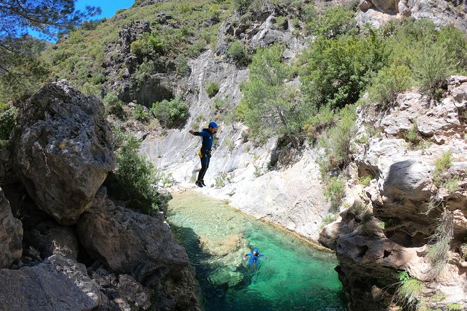 Canyoning Rio Verde from Nerja - First Descents on the Green River: Pools, Slides, Jumps, and Rappels