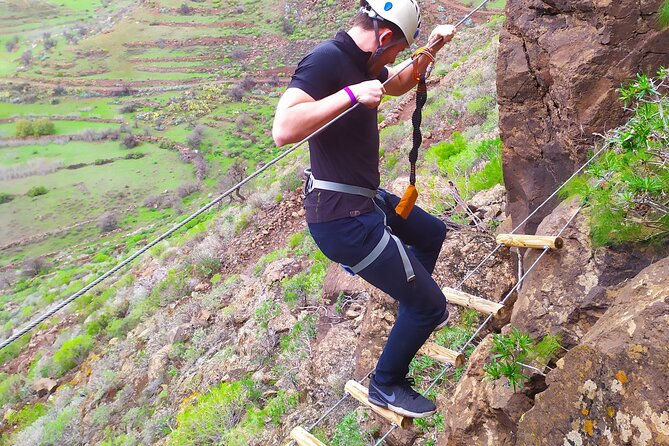Climbing + Zipline + Via Ferrata + Cave. Adventure route in Gran Canaria - Rock Climbing: Choosing the Right Difficulty Level