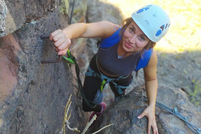 Climbing + Zipline + Via Ferrata + Cave. Adventure route in Gran Canaria - Via Ferrata: Protected Movement, Real Exposed Feel