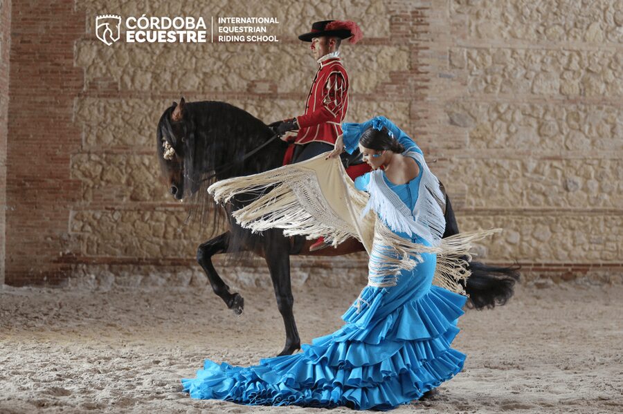 Cordoba: Equestrian Show General Entry - Andalusian horses in three styles: Dressage, vaquera, and alta escuela