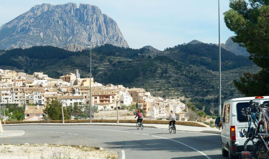 Costa Blanca Downhill Bike Ride - Getting picked up in Benidorm, then climbing to Mount Aitana