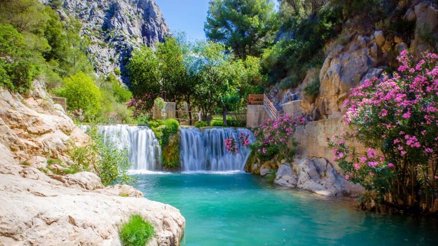 From Alicante/Benidorm: Guadalest & Algar Waterfalls Tour - Algar Waterfalls: Swimming in a protected wetland setting