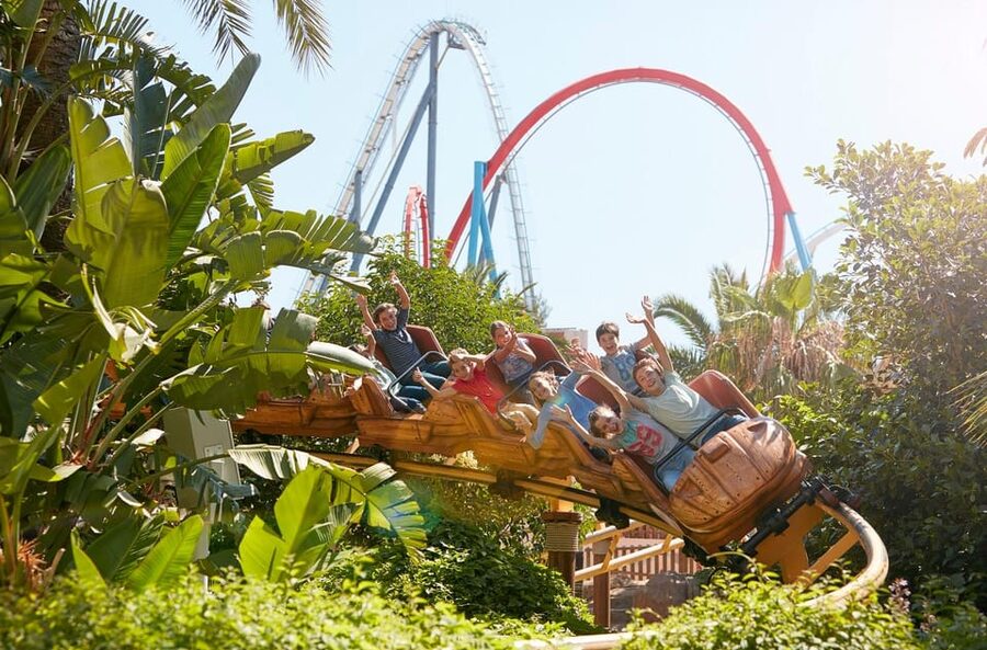 From Barcelona: PortAventura Theme Park Ticket & Transfer - Voucher Check-In and Getting Through Main Gates