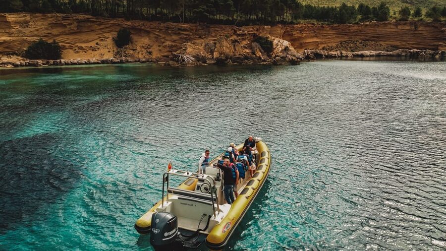 From Can Picafort: Dolphin Watching and Cave Boat Trip - North coast scenery first: Tramuntana views and a UNESCO coastline feel
