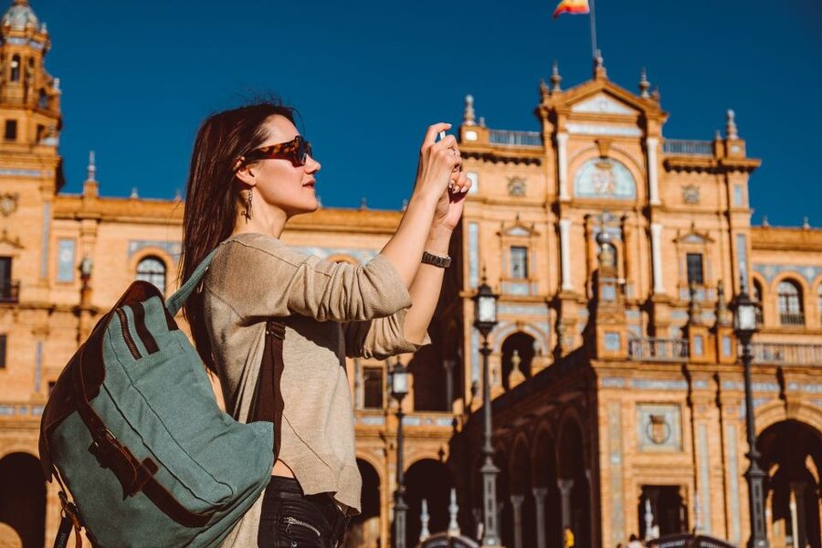 From Costa del Sol & Malaga: Seville Day Trip - Plaza de España: the quick photo stop that sets the tone