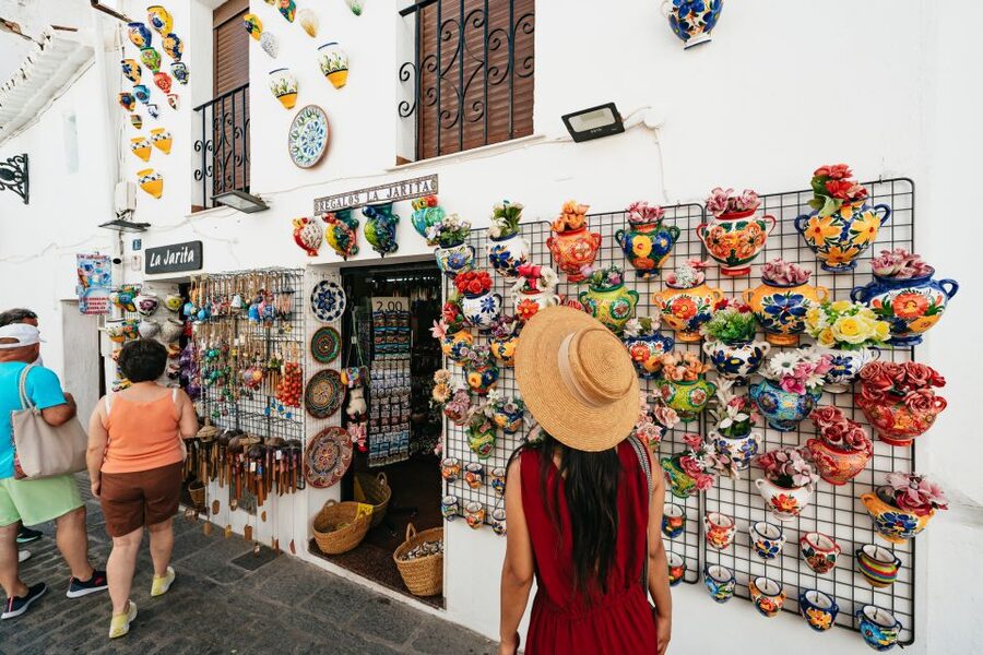 From Costa del Sol: Mijas, Marbella and Puerto Banús Tour - Mijas Pueblo: white streets, Arab-palace ruins, and the CAC stop