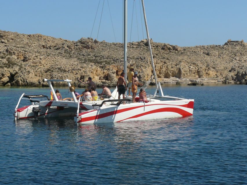 From Fornells: Half-Day Menorca Catamaran Trip w/ Snorkeling - Drinks and snacks: good value when the day is short