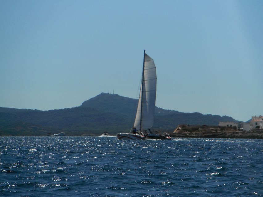 From Fornells: Half-Day Menorca Catamaran Trip w/ Snorkeling - Meeting in Fornells: parking, cues, and what to bring
