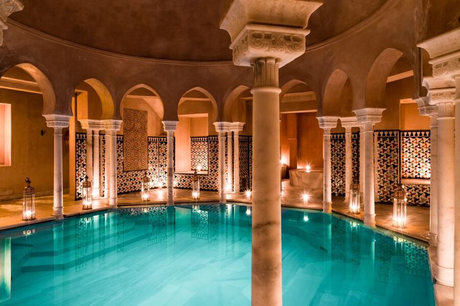 From Malaga: Hammam Bath, Kessa and Relaxing Massage Tour - Mint green tea lounge: the pause that makes the ritual feel complete