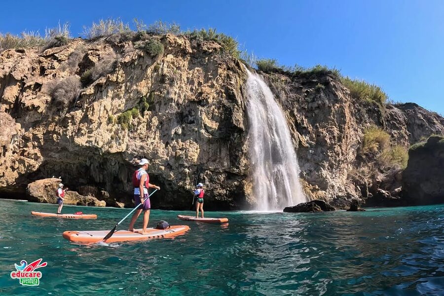 From Nerja: Guided Paddle Surf Cliffs and Maro Waterfall - Paddle route highlights: Burriana to the Cliffs of Maro-Cerro Gordo