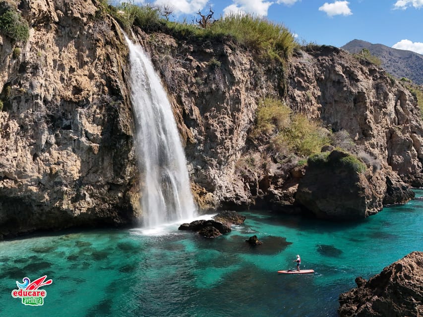 From Nerja: Guided Paddle Surf Cliffs and Maro Waterfall - What you get at the end: GoPro photos and videos