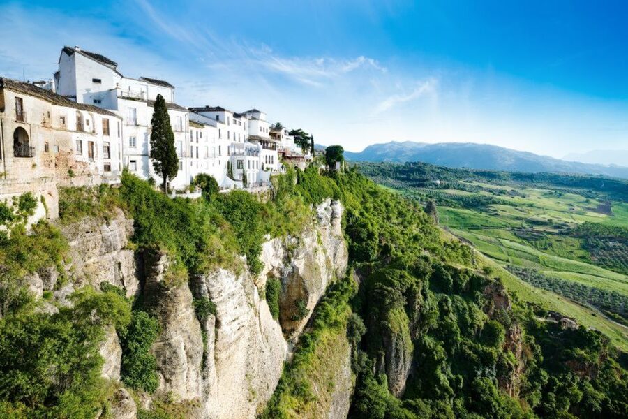From Seville: White Villages and Ronda Tour - Grazalema: where the village name and mountain views match