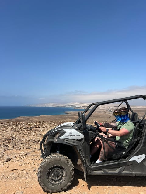 Fuerteventura: 4x4 buggy Can Am adventure east to west - The ride begins: Costa Calma tracks, viewpoint photos, then down toward Jandia