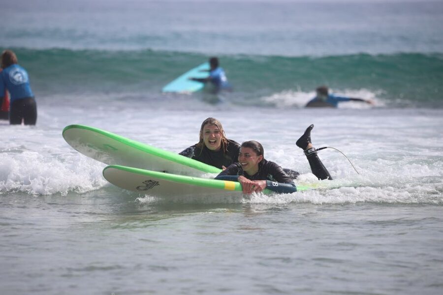 Fuerteventura : Corralejo Surf Lesson - On the Water: From Standing Up to Catching Waves