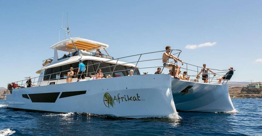 Gran Canaria: Fun Catamaran Cruise with Food and Drinks - At the Dock: Safety Briefing and the Cruise Out to the Coast
