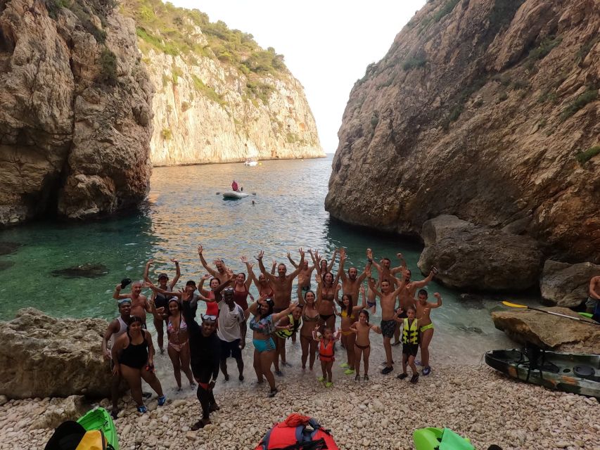 Granadella: Caló, Cova Llop Marí, and Ambolo Kayak Trip - The Granadella kayak legs: short paddles, big coastline payoff