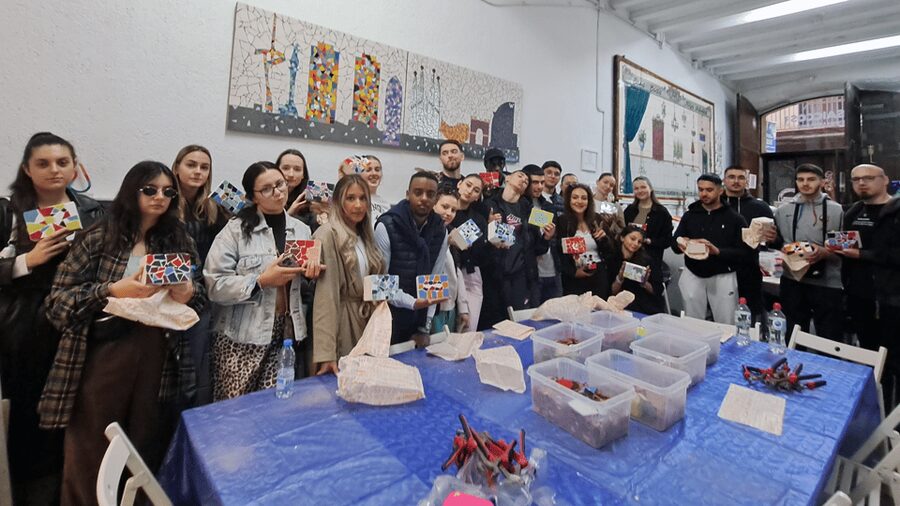 Guided Gaudí’s Trencadís Mosaic Workshop in Barcelona - Family-friendly craft, age splits, and the hand strength reality check